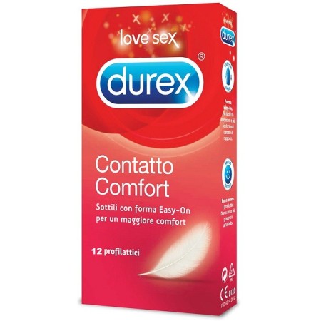 Durex Contatto Comfort Profilattici Sottili 12 Pezzi