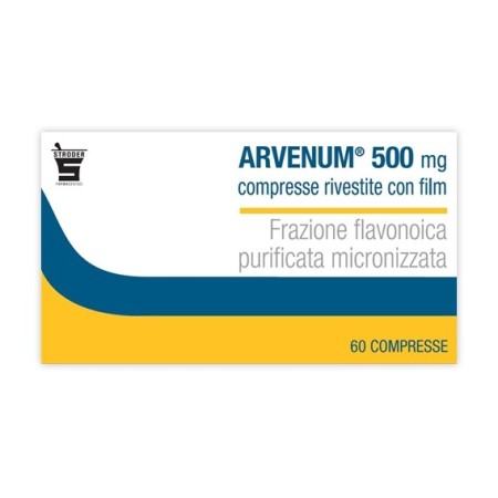 Arvenum 500 mg Flavonoidi Vasoprotettore 60 Compresse Rivestite