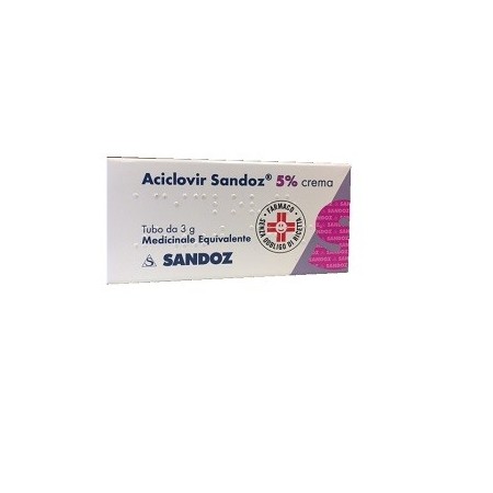 Aciclovir Sandoz 5% Crema Antivirale 3 g