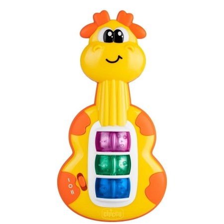 Chicco Chitarra Elettrica Parlante a Forma di Giraffa Giocattolo Educativo  6 Mesi