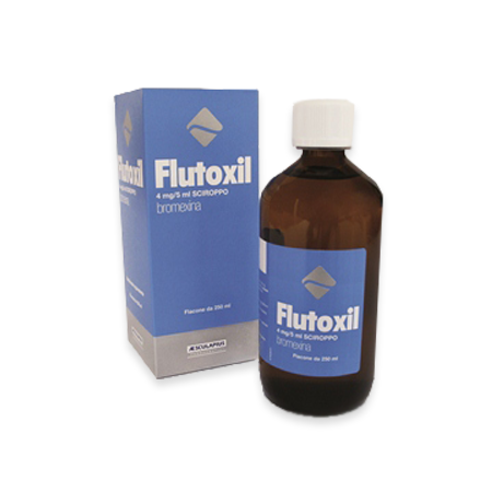 Flutoxil Sciroppo 5mg/5ml Bromexina cloridrato Flacone 250 ml