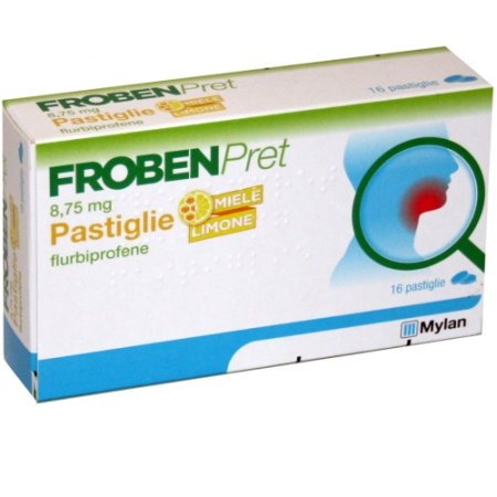 Frobenpret Pastiglie Limone e Miele 8,75 mg Flurbiprofene 16 Pastiglie