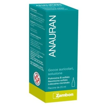 Anauran Gocce Auricolari Polimixina B solfato Otiti Flacone 25 ml