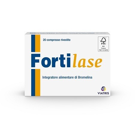 Fortilase Integratore Antinfiammatorio con Bromelina 20 Compresse